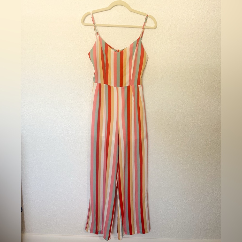 Stripped Jumpsuit
